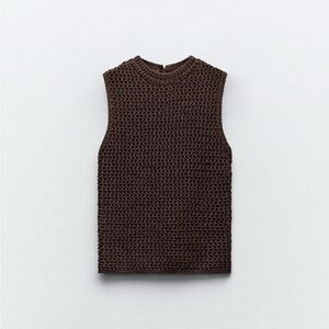 Zara Open Knit Top